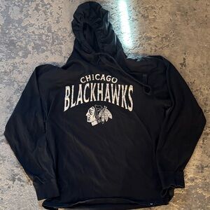Chicago Blackhawks 47 Brand Black Hoodie XL
